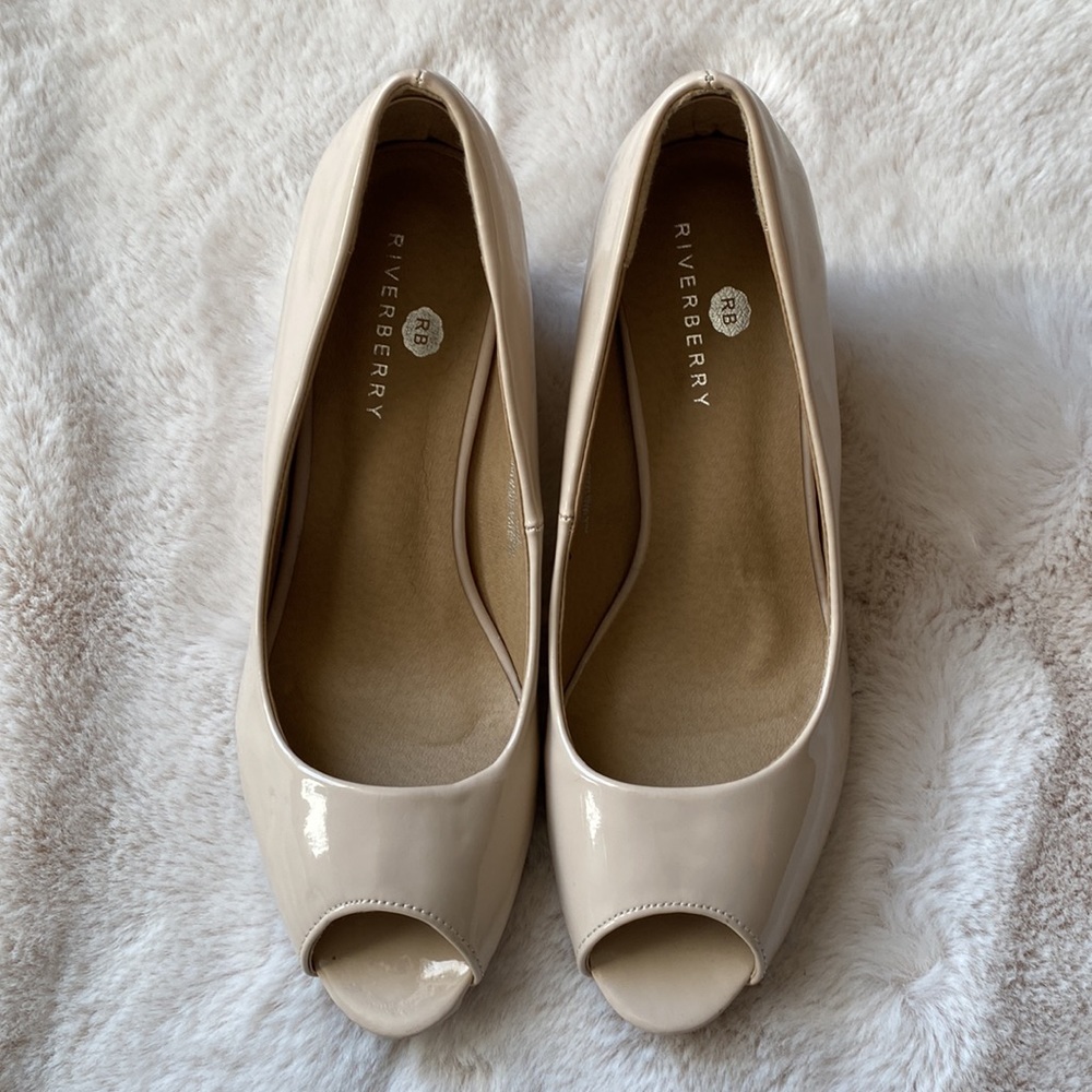 Riverberry Peep Toe Pumps 8.5
